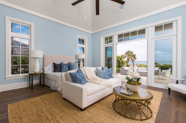 Beach Style Bedroom maritim-sovrum