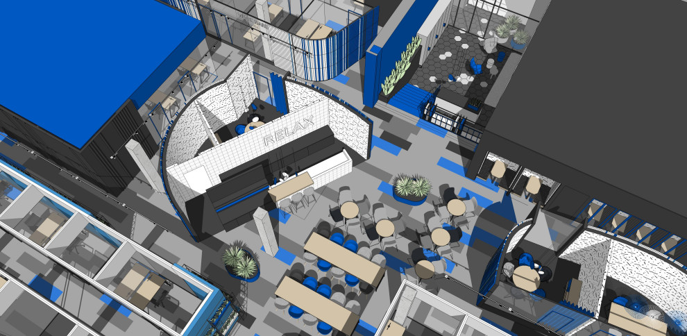 коворкинг в синем