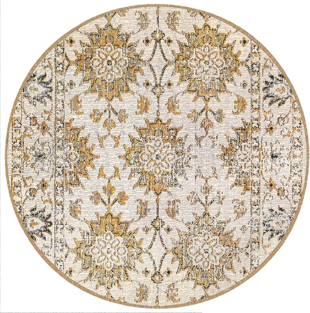 Carmel Vintage Floral Indoor/Outdoor Rug, 7'10