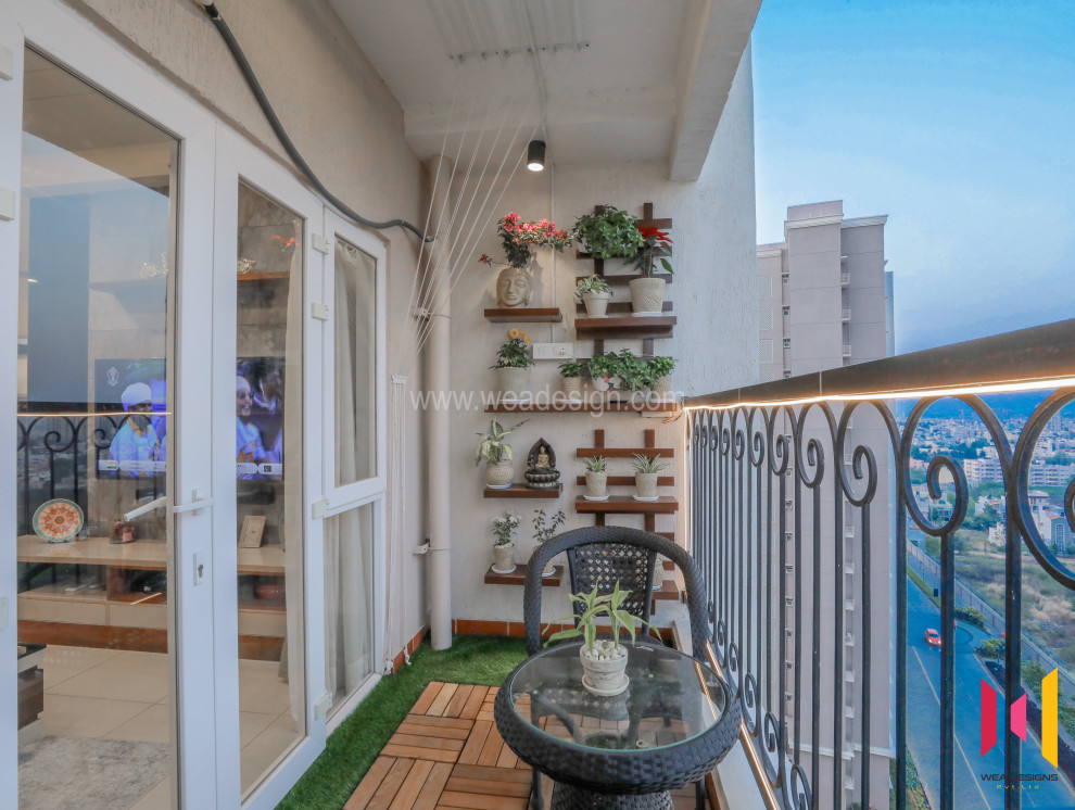 home balcony interior design project in Prestige Song of the South ...