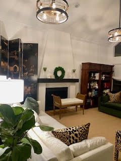 Living room - transitional living room idea in Houston