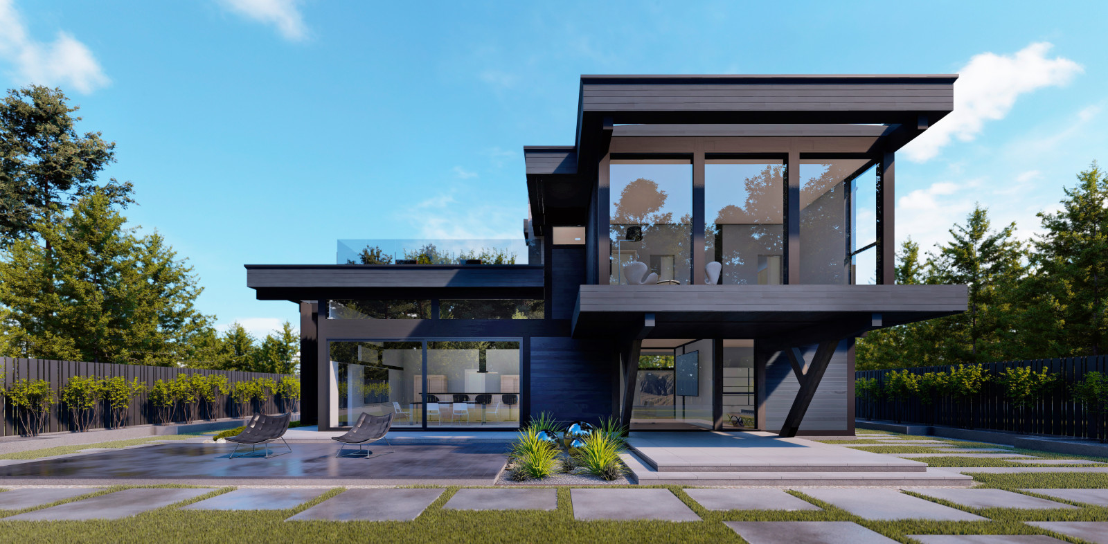 Дом Альпенхаус: фахверк в современном стиле