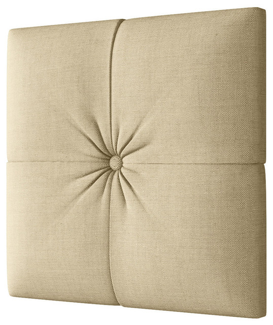 4 Square Pattern Tufted Headboard Panel Beige Paradise Buff 4 Square Pattern Tufted Headboard Panel Beige Paradise Buff Modern Headboards By Designer