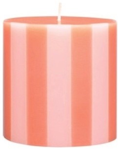 Ana Candles - Carousel Pillar, Guava-Pale Pink