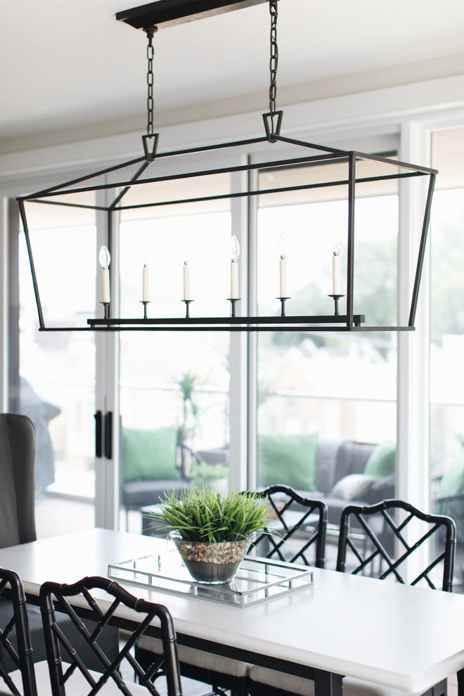 Dining room - transitional dining room idea in Chicago