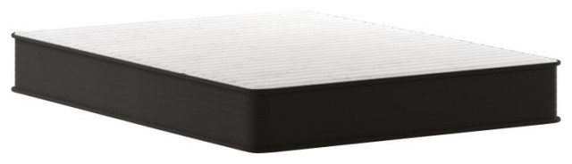 Dream 10 Inch Hybrid Mattress in a Box, White/Black, Queen