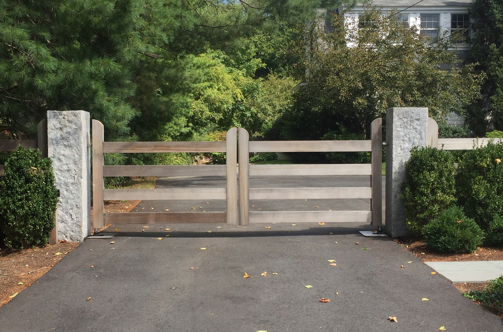 Custom Entry Gates - Farmhouse - Landscape - Boston - by Kirsti Moestue