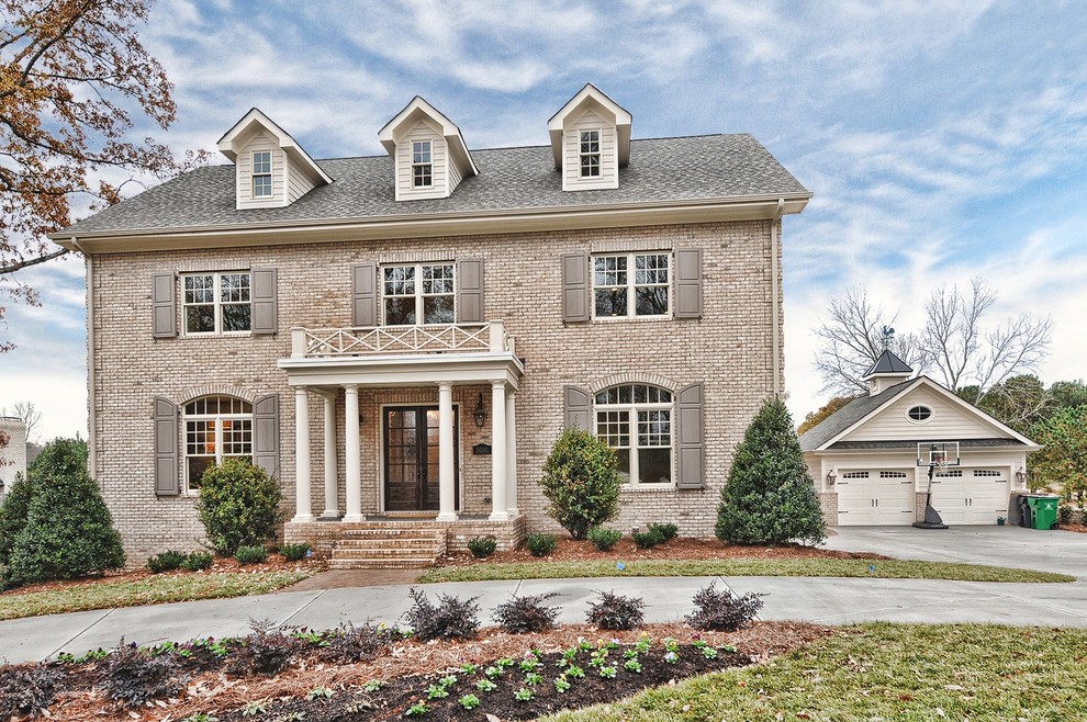 This is an example of a large transitional exterior in Charlotte.