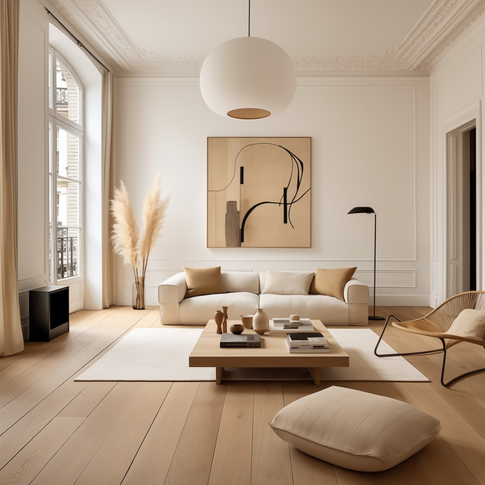 Photo of a scandinavian living room.