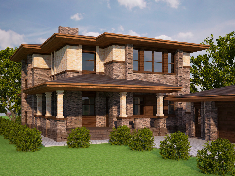 Жилой дом в стиле Френка Ллойда Райта