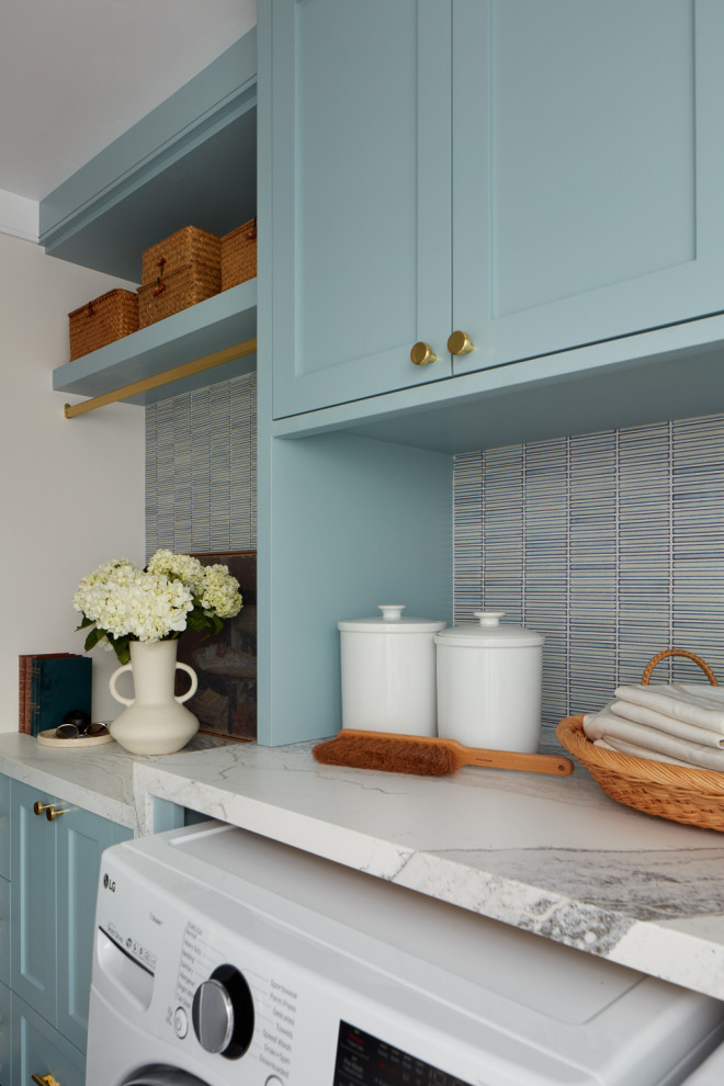 Inspiration for a transitional laundry room remodel in San Francisco