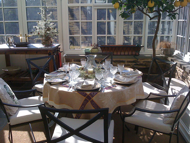 Conservatory Table Setting klassisk-veranda