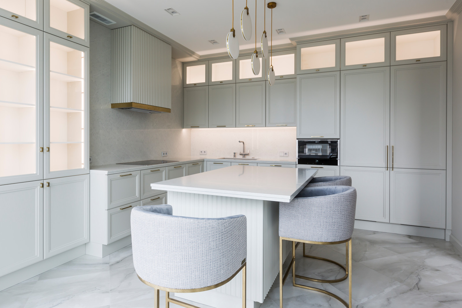 Teltos White Ice Кухня-столовая