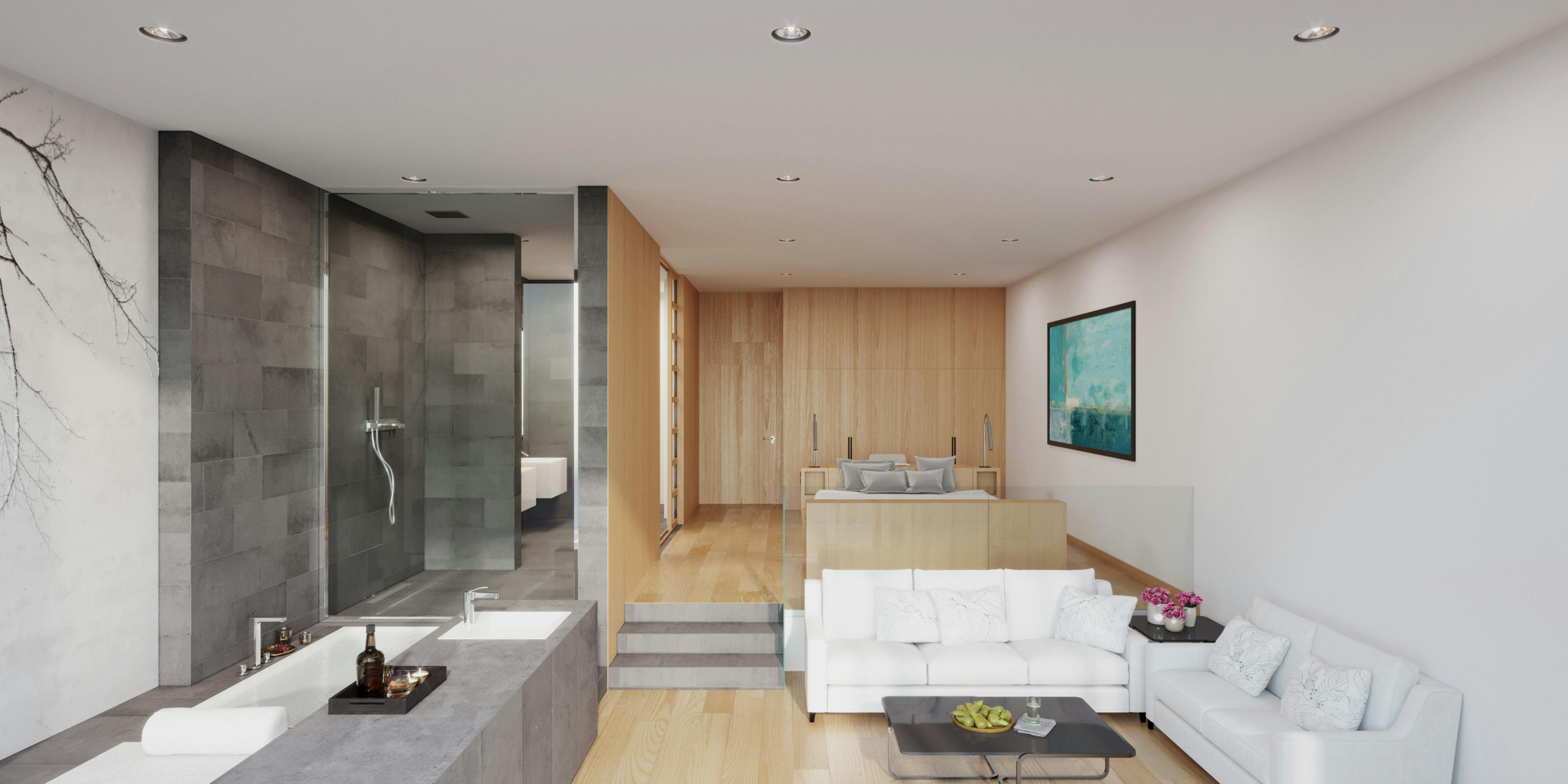 Bathroom + Lounge