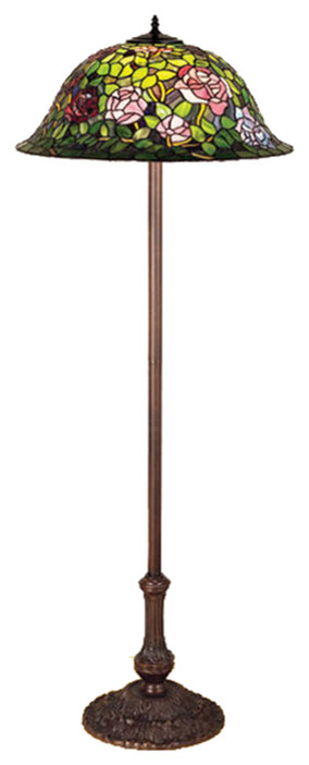 63H Tiffany Rosebush Floor Lamp