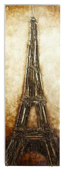 Eiffel Tower in Wood Wall Panel
