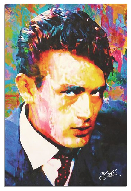 Celebrity Pop Art 'James Dean Lifes Significance' Limited Edition Portrait  - Contemporary - Metal Wall Art - by Modern Crowd | Houzz