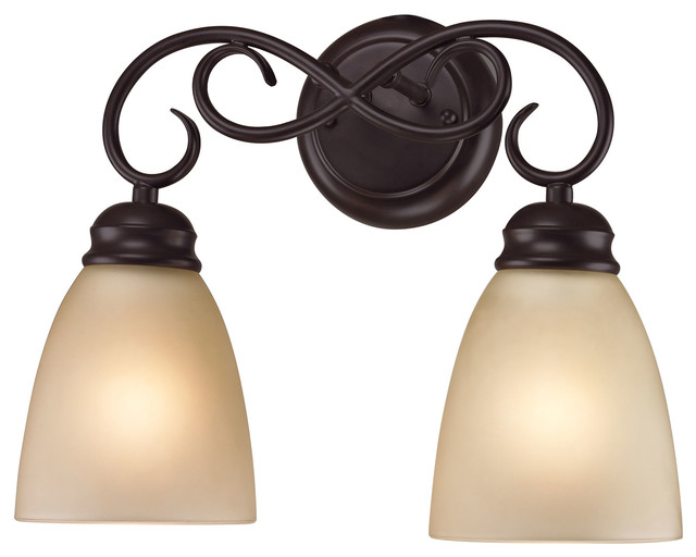 Elk Lighting 1102bb 10 Ham 2 Light Bath Bar Oil Rubbed Bronze Finish