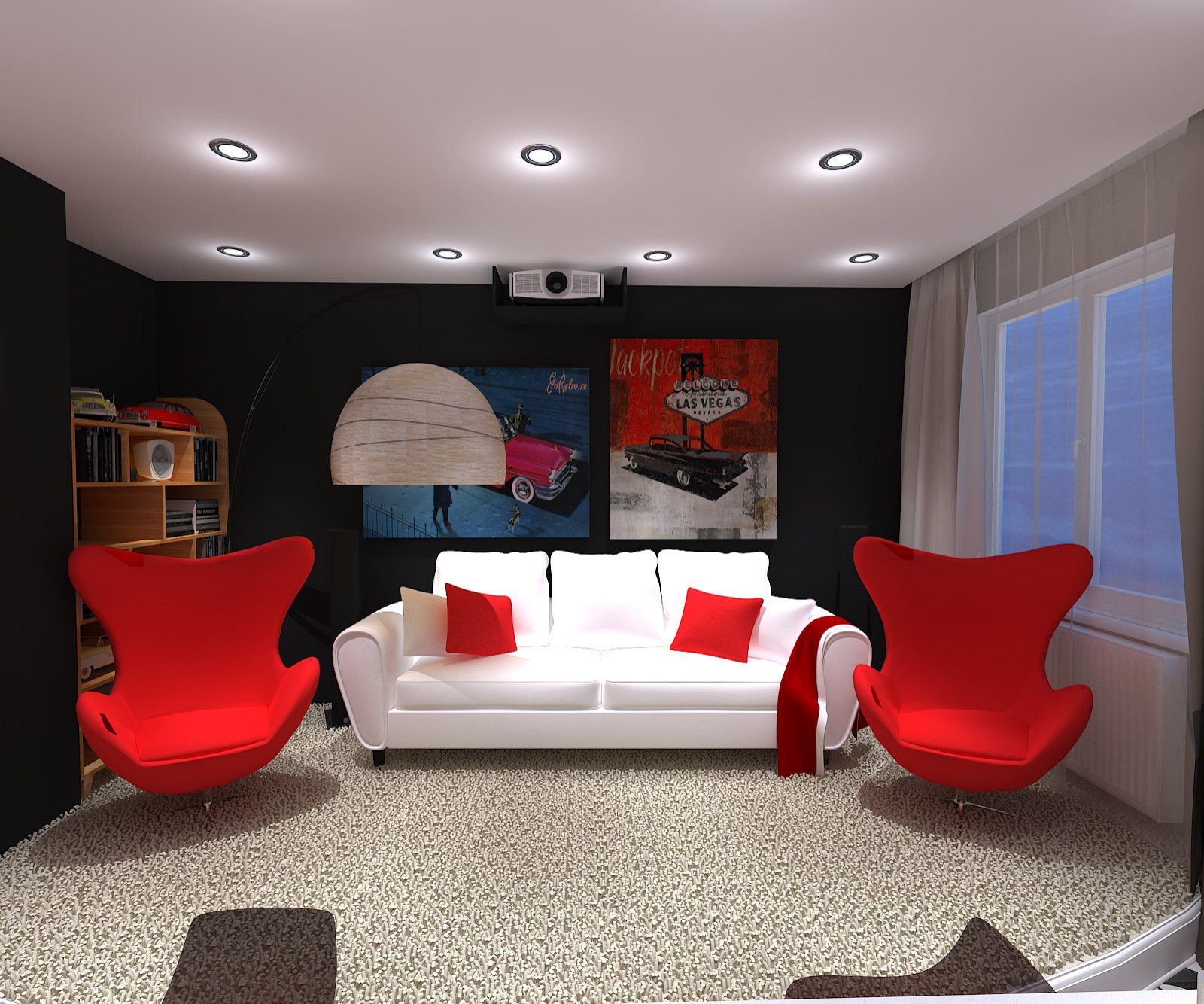 Зона гостиной на кухне