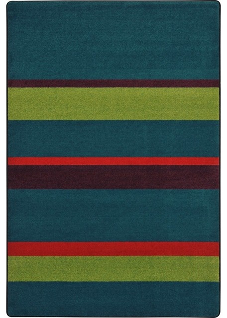 Joy Carpet Straight and Narrow Rug, Tropics 7'8"x10'9"