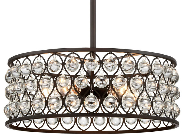 Quoizel Alexandria Pendant In Palladian Bronze Contemporary Quoizel Alexandria Pendant In Palladian