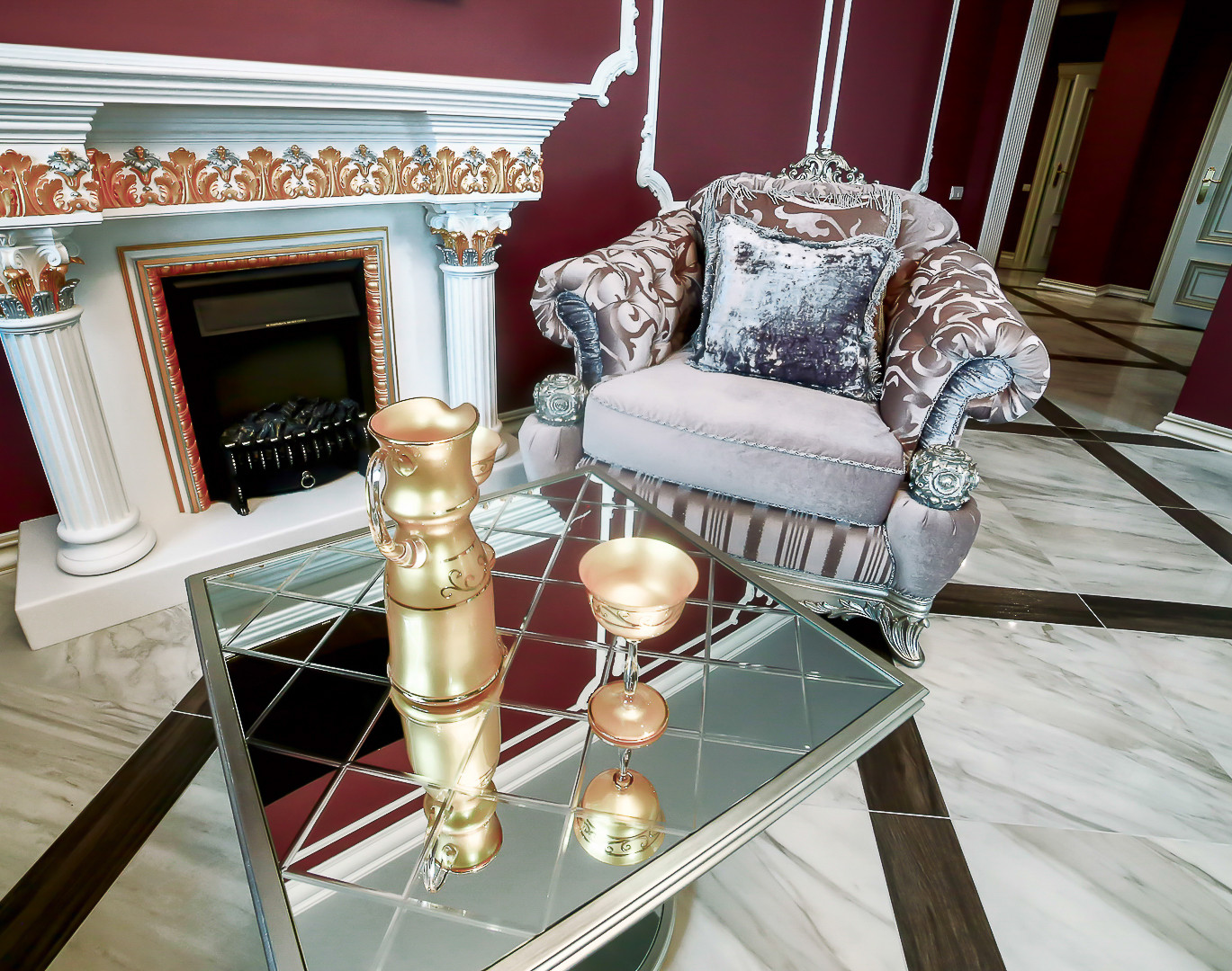 Классический интерьер трехкомнатной квартиры