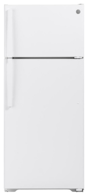GE 28 Top Freezer Refrigerator in White