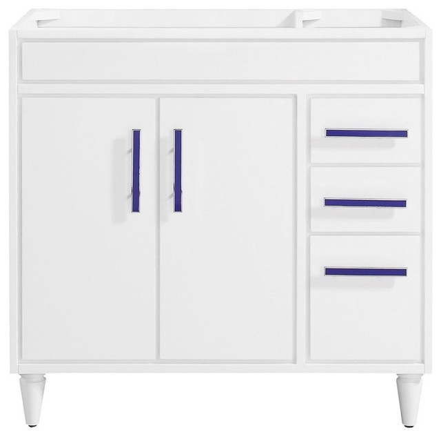 Avanity Layla 36 Vanity Only White Midcentury Bathroom Vanities And Sink Consoles By Shopladder