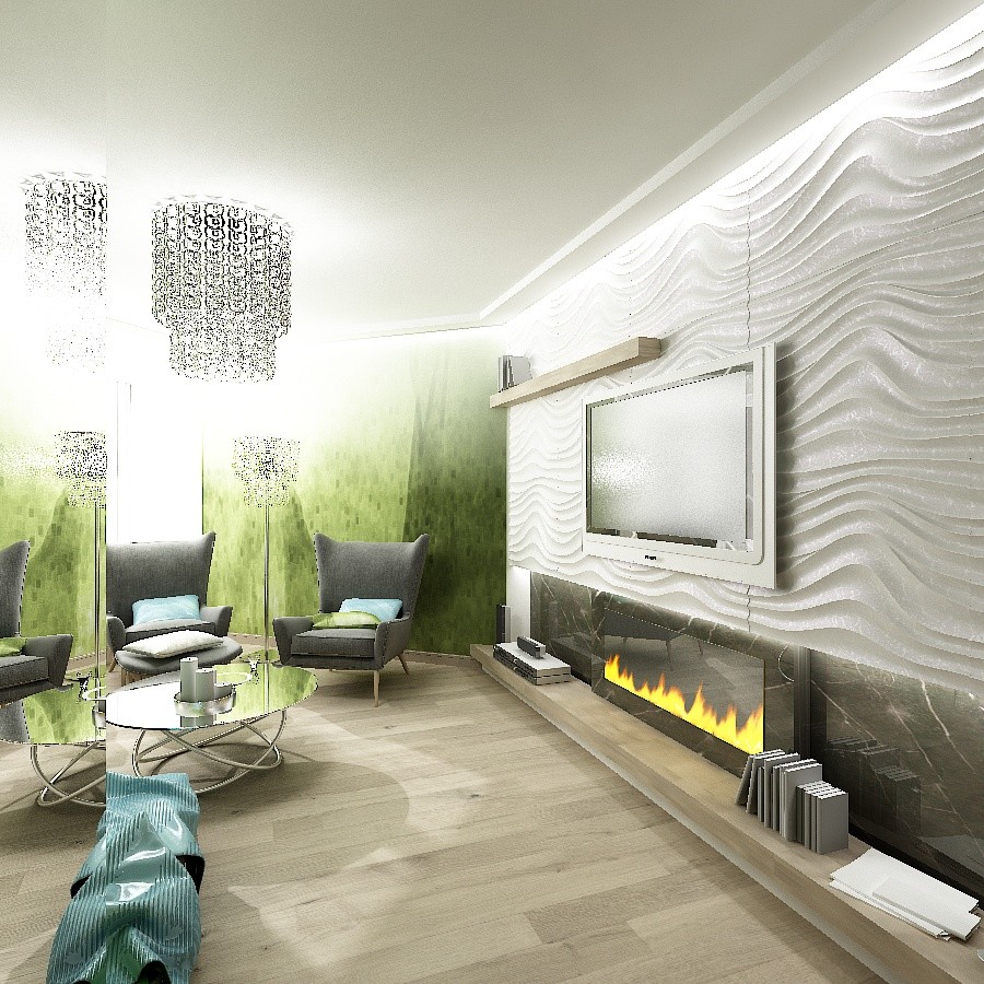 Гостиная в стиле "Фьюжин"