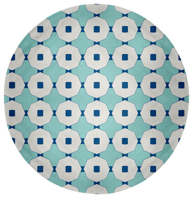 Button Up Spring Chenille Rug, 5' Round - Contemporary - Area Rugs - by ...