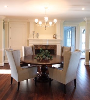 Transitional dining room photo in Baltimore