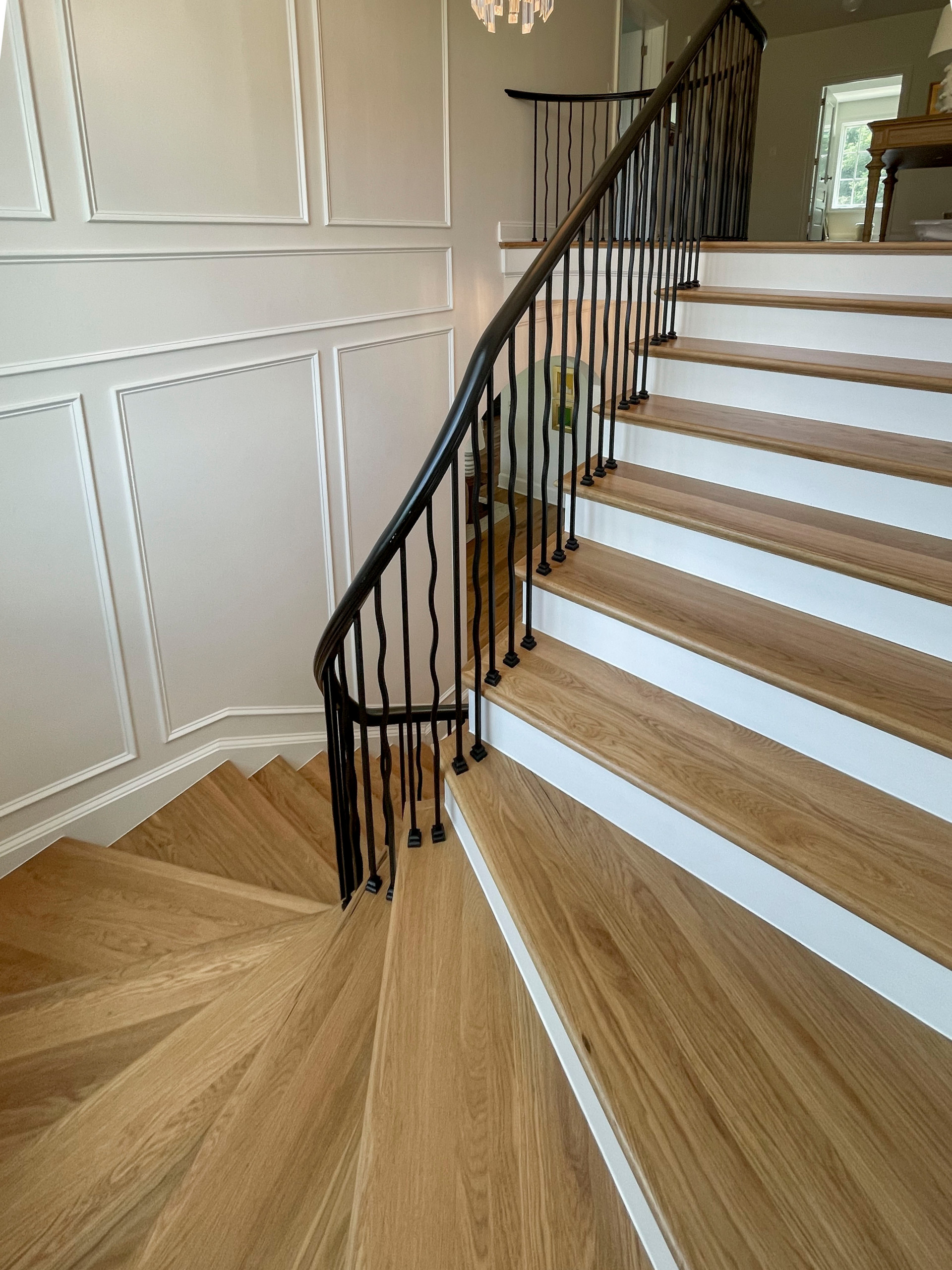 106_Modern Balustrade System Meets Traditional Winding Stairs, Aldie VA  20105