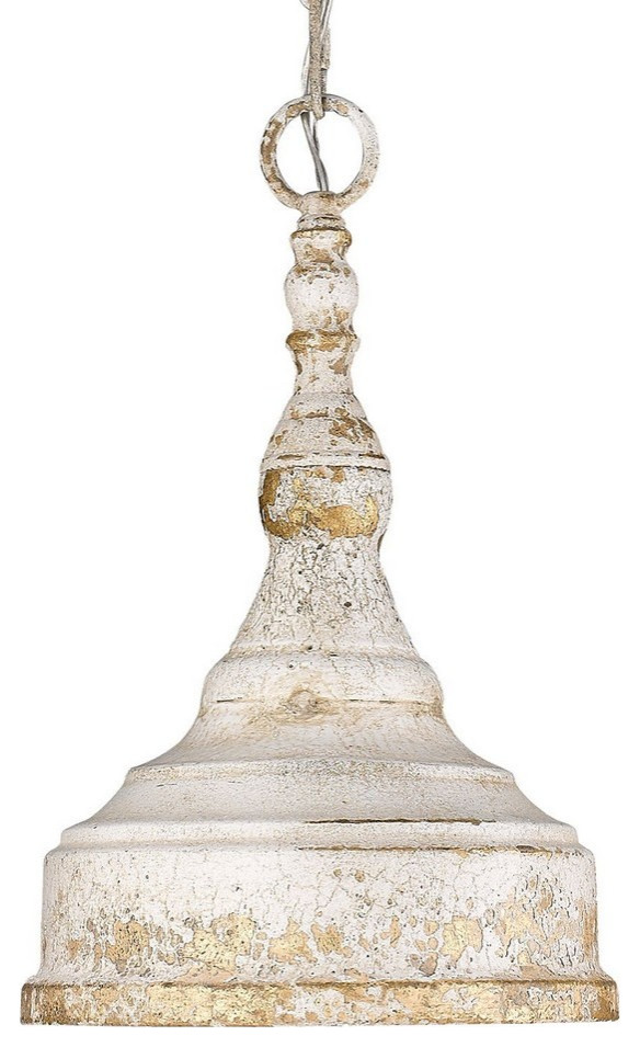 1 Light Small Pendant-Antique Ivory Finish - Pendants - 170-BEL-2942283