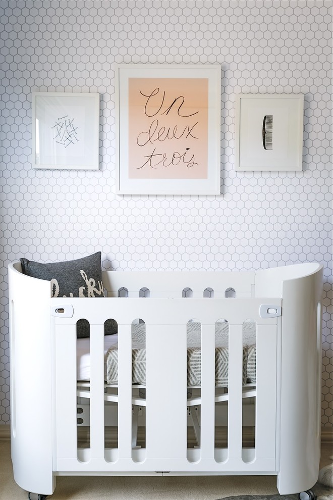 Design ideas for a modern nursery in Other.