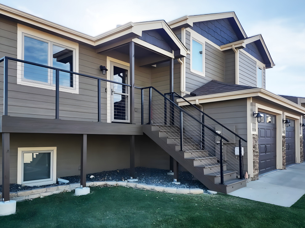 Utility Railing The Elegance and Utility of Muzata Black Stainless Steel Cable Railings ...