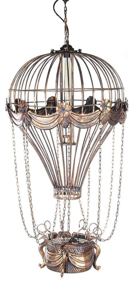 vintage hot air balloon light