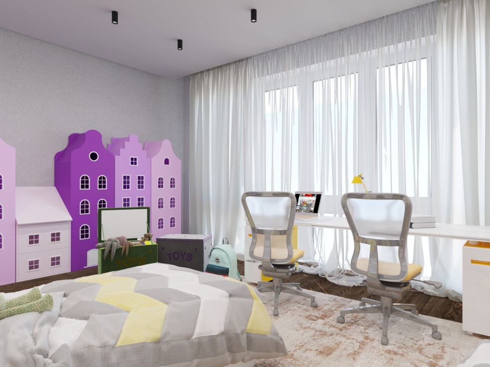 Современный интерьер двухуровневой квартиры