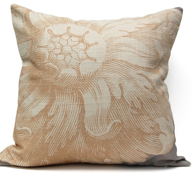 Rosette Pillow, Gold