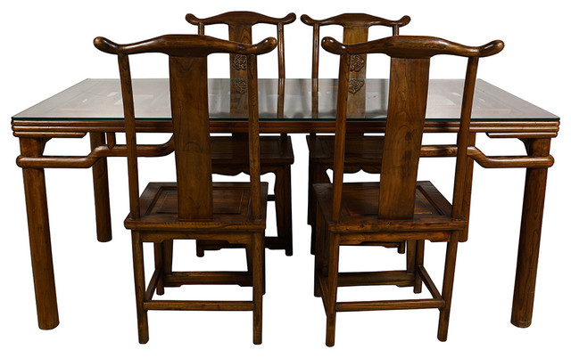 asian table and chairs