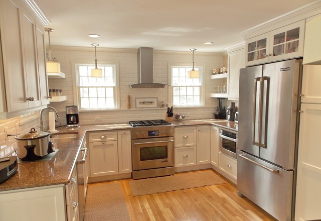 cape cod kitchen - transitional - kitchen - boston -white wood