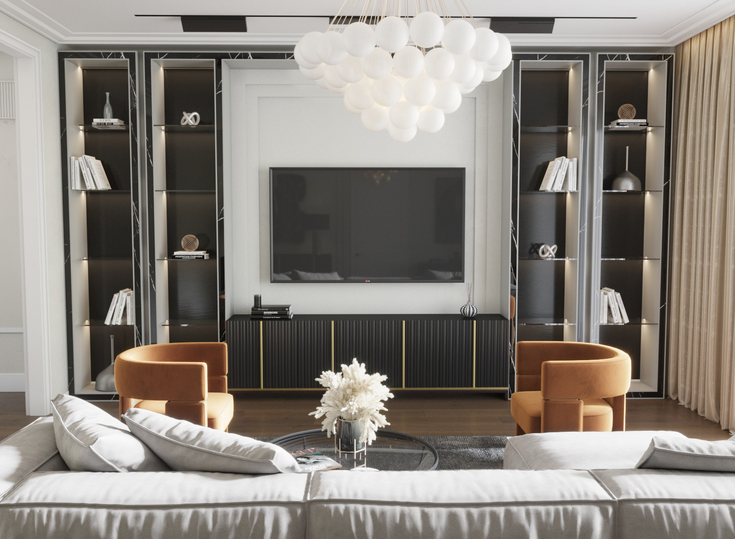 Квартира в светлых тонах.