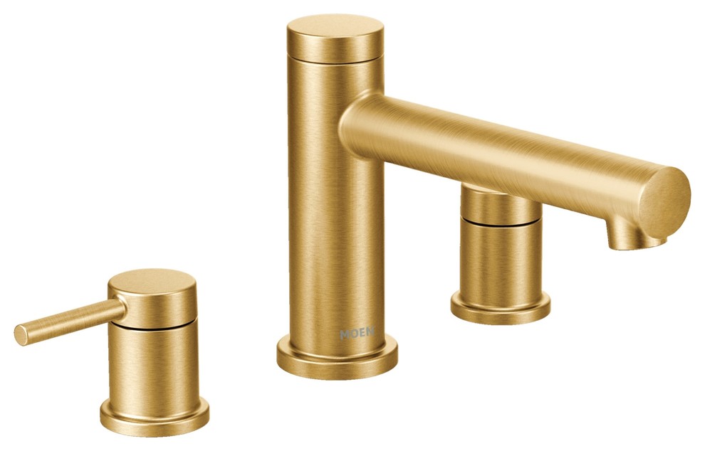 Moen Align Two-Handle Roman Tub Faucet, Brushed Gold
