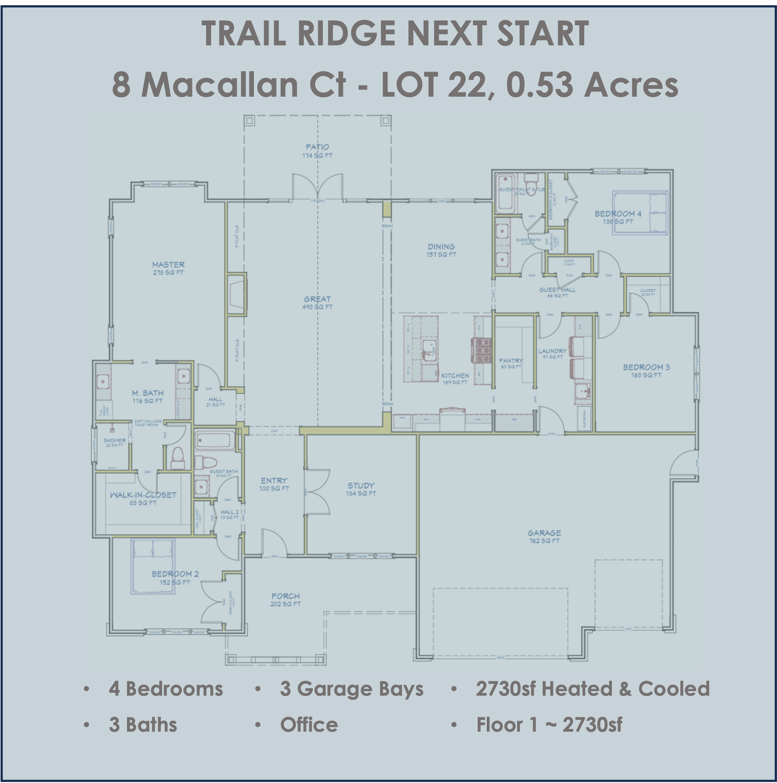 TRAIL RIDGE SUBDIVISION - 38 LOTS