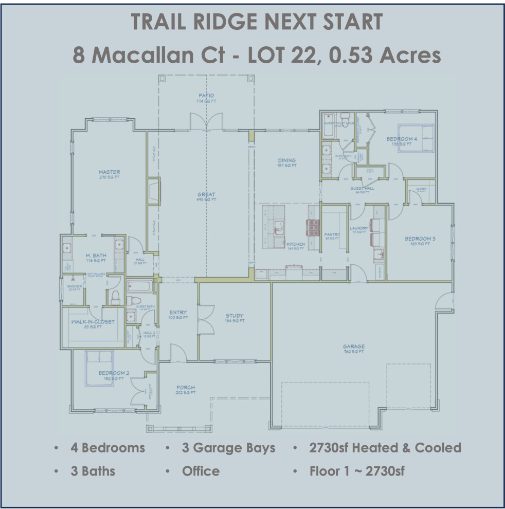 TRAIL RIDGE SUBDIVISION - 38 LOTS