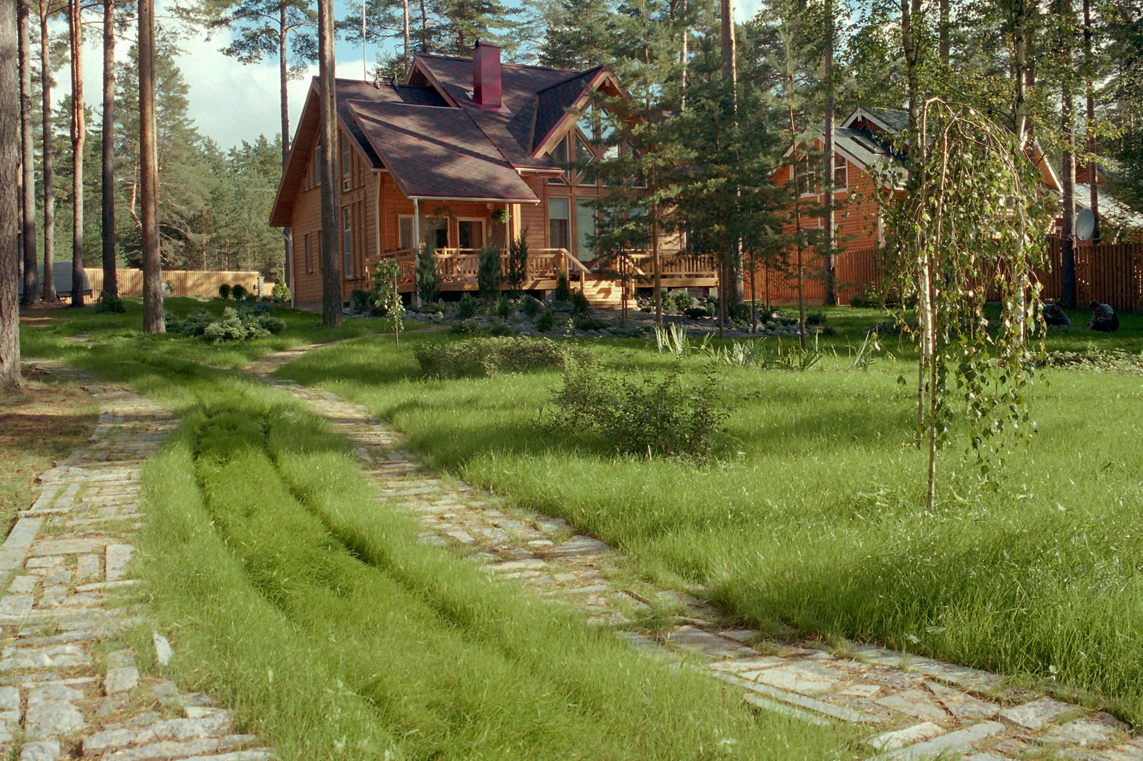 Ландшафтный дизайн частный дом в п.Сосново