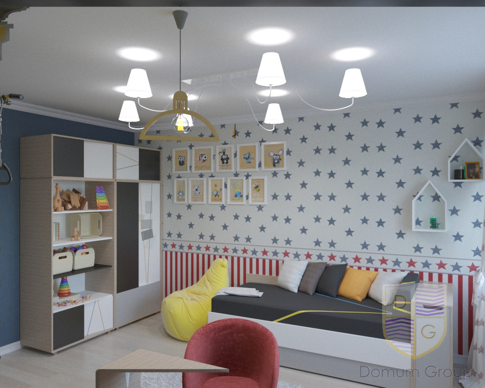 Детская комната для новородженного и ребенка чуть старшего