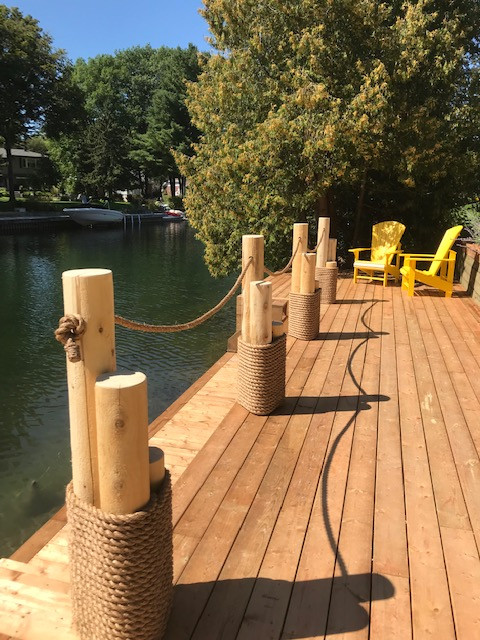 Example of a small beach style dock design