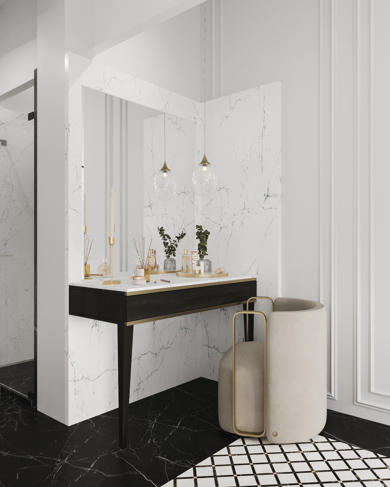 Фахверковый дом на 300 м2, в стиле ар-деко