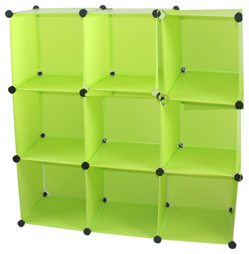 Expandable Polypropylene Cube Storage, Green