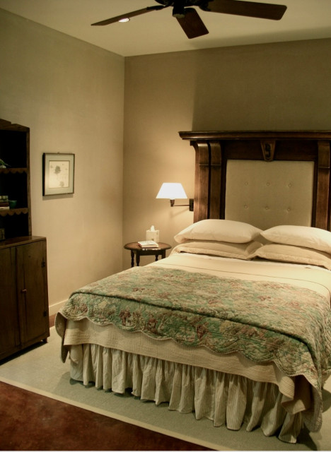 Mantle Headboard rustic-bedroom